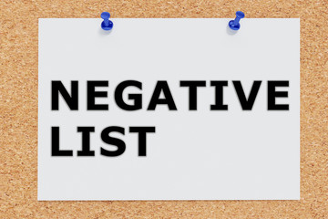 Negative List concept