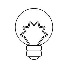 isolated energy bulb