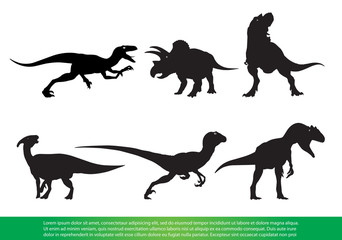 dinosaur silhouettes