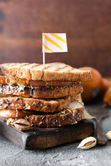 Whole grain baked sandwich