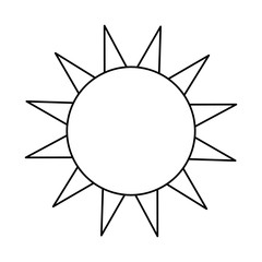 Sun isolated symbol