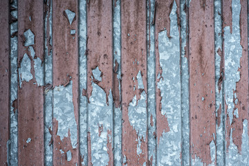 Pattern old painted metal surface Rusty peeling paint