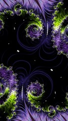 Abstract textured swirl pattern