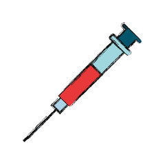 Medical syringe isolated