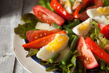 Fresh healthy salad with tomatoes