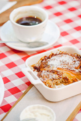 Delicious cinnabon with cinnamon