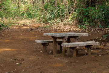table in the park