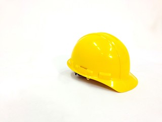 Safety helmet on white background.