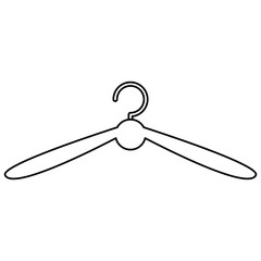 Hanger clothing isolated