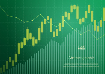 Abstract background with stock graph. Eps10 Vector illustration.