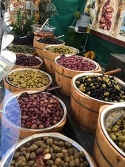 Food market in Odense, Denmark