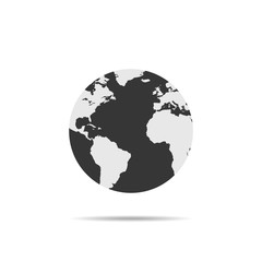 Earth icon vector