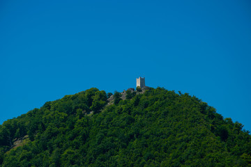 Fototapeta na wymiar Tower on the mountain