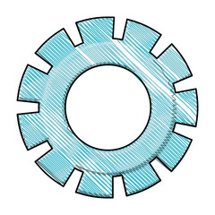 colored pencil silhouette of pinions model four vector illustration