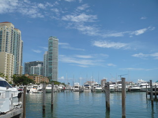 Fototapeta na wymiar Miami, south beach, la Marina