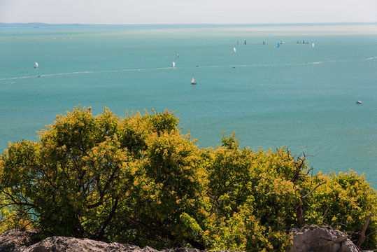 The castle of Duino and the beauty of the cliffs on the rocky coast