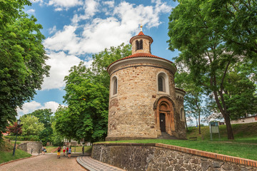 Fototapeta na wymiar St. Martin rotunda, Vysehrad, Prague, Czech Republic