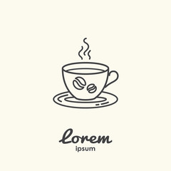 Logo template - cup of coffee