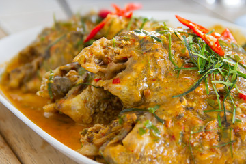  Curry-fried fish(Chu Chee fish)
