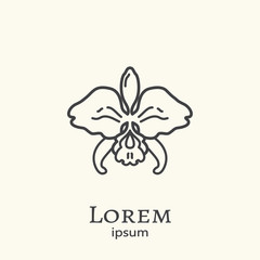 Logo template - orchid