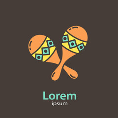 Logo template - maracas