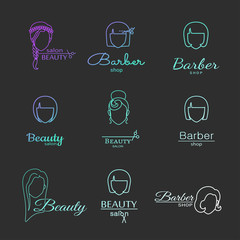 Set of elements for logo design