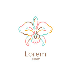 Logo template - orchid