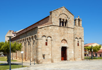 Fototapeta na wymiar Saint Simplicio cathedral of Olbia,Sardinia