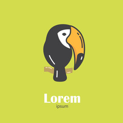 Logo template - toucan