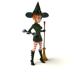 Sexy witch - 3D Illustration