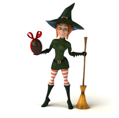 Sexy witch - 3D Illustration