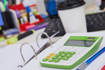 office supplies on a table