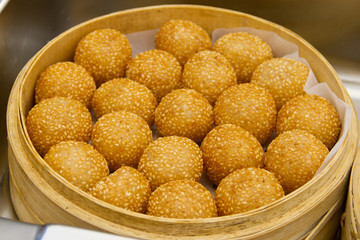 steamed stuff bun fried