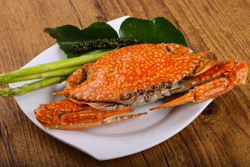 Boiled crab
