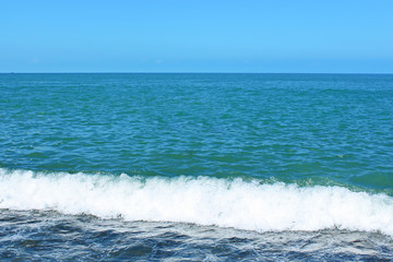 Seascape on background sky