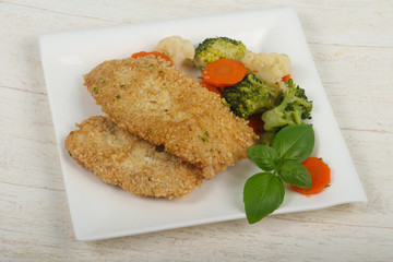 Chicken with sesame seeds