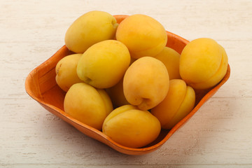 Ripe sweet apricots