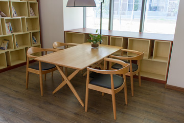 Fototapeta premium Library reading table