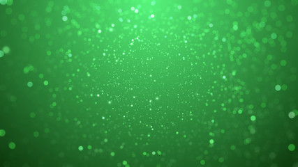 green bokeh blur background dust motion graphic, Particle motion background, fantasy green background