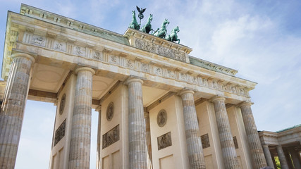 Fototapeta na wymiar Berlin Brandenburg Gate (Brandenburger Tor), Berlin, Germany