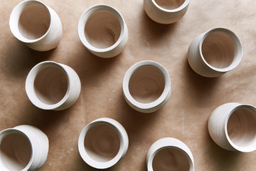 Obraz na płótnie Canvas Collection of ceramic pots