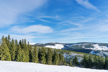 Plakat Winterlandschaft, Riesengebirge