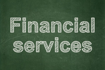 Banking concept: Financial Services on chalkboard background