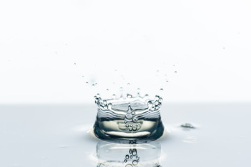 Photo of water splashes and ripples background