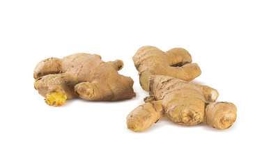 ginger on white background