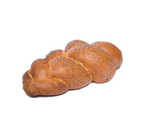 Beautiful roll with poppy seeds