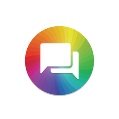 Naklejka premium Color Circle - App Push-Button