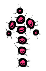 Obraz premium Cartoon image of Arrow Icons. An artistic freehand picture.
