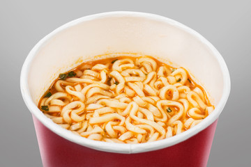 noodles cup with clipping path