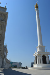 Fototapeta na wymiar Astana monument Kazakh Eli